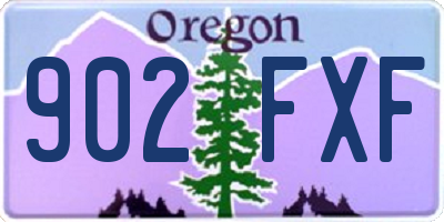 OR license plate 902FXF