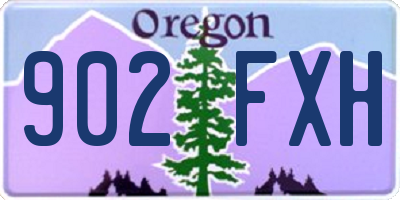 OR license plate 902FXH