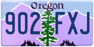 OR license plate 902FXJ