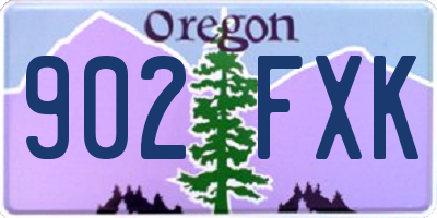 OR license plate 902FXK