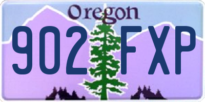 OR license plate 902FXP