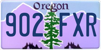 OR license plate 902FXR