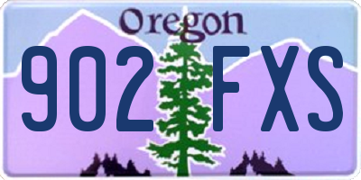 OR license plate 902FXS