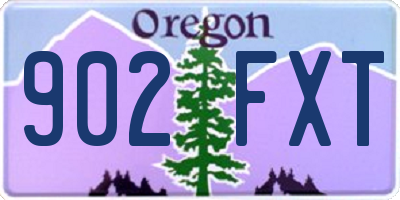 OR license plate 902FXT
