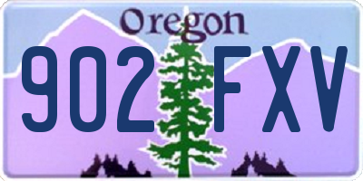 OR license plate 902FXV