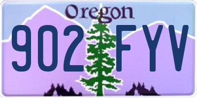 OR license plate 902FYV