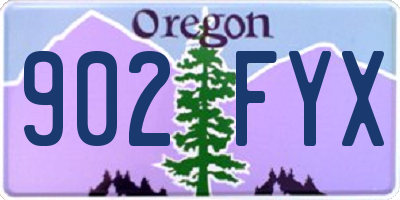 OR license plate 902FYX