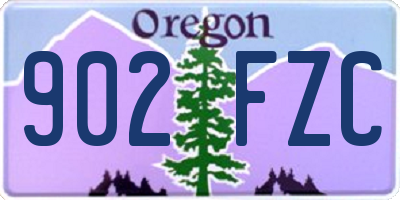 OR license plate 902FZC