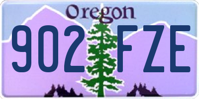 OR license plate 902FZE