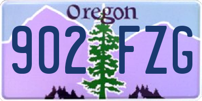 OR license plate 902FZG