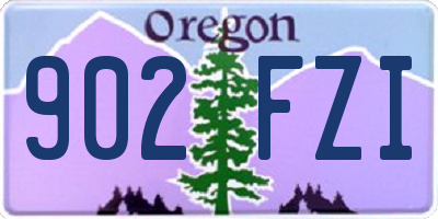 OR license plate 902FZI