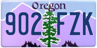OR license plate 902FZK