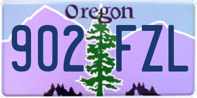 OR license plate 902FZL