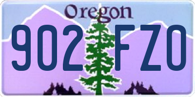 OR license plate 902FZO