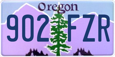 OR license plate 902FZR