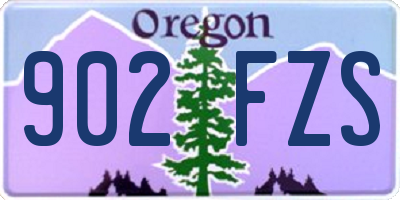 OR license plate 902FZS