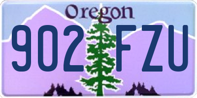 OR license plate 902FZU