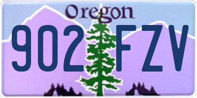 OR license plate 902FZV