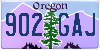 OR license plate 902GAJ