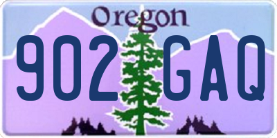 OR license plate 902GAQ
