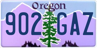 OR license plate 902GAZ