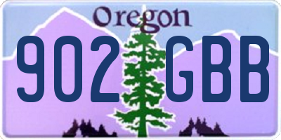 OR license plate 902GBB