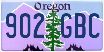 OR license plate 902GBC