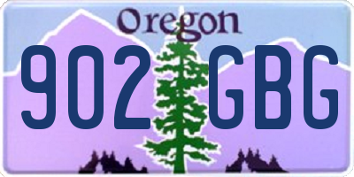 OR license plate 902GBG