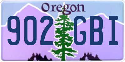 OR license plate 902GBI