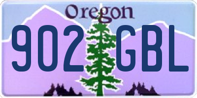 OR license plate 902GBL