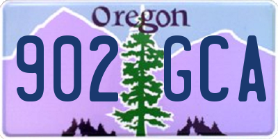 OR license plate 902GCA