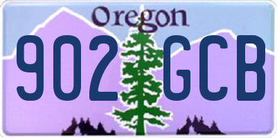 OR license plate 902GCB