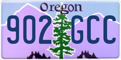 OR license plate 902GCC