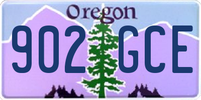 OR license plate 902GCE