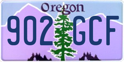 OR license plate 902GCF