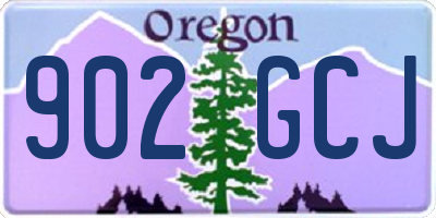 OR license plate 902GCJ