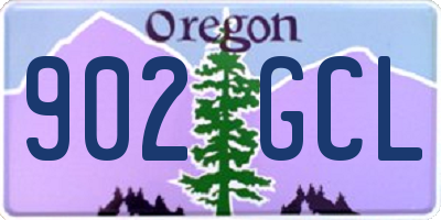 OR license plate 902GCL