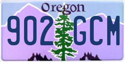 OR license plate 902GCM
