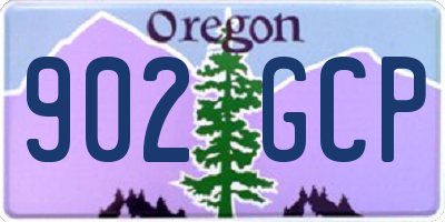 OR license plate 902GCP