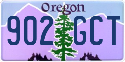 OR license plate 902GCT