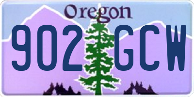 OR license plate 902GCW