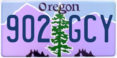 OR license plate 902GCY