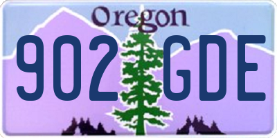 OR license plate 902GDE