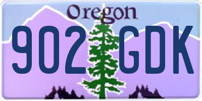 OR license plate 902GDK