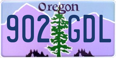 OR license plate 902GDL