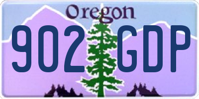 OR license plate 902GDP