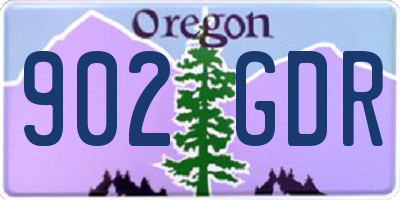 OR license plate 902GDR