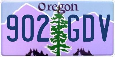 OR license plate 902GDV