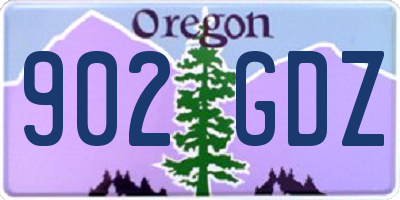 OR license plate 902GDZ