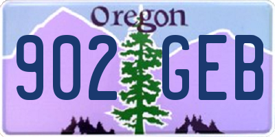 OR license plate 902GEB